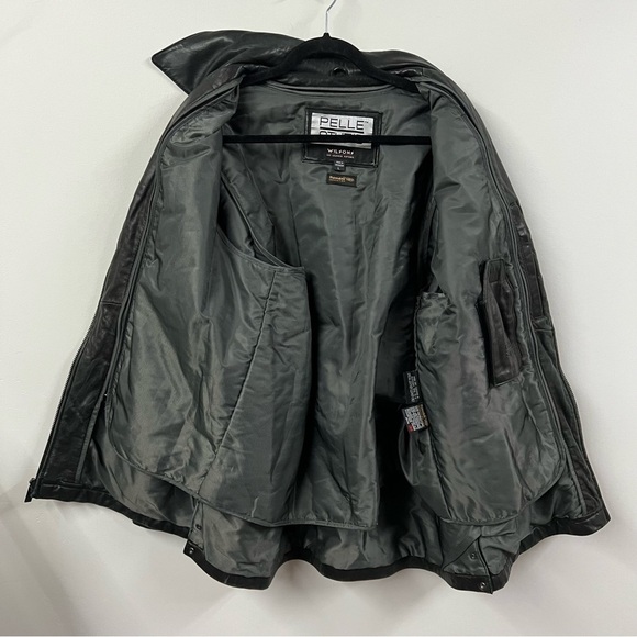 Wilson’s Leather Pelle Studio Insulated Leather Jacket Coat - Picture 12 of 15